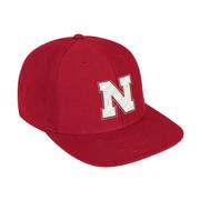 Nebraska Adidas Flatbrim Snapback Hat
